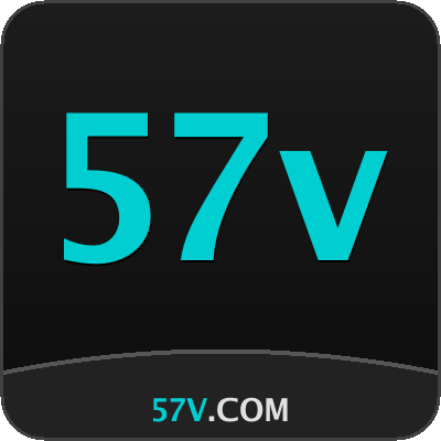 Logo 57V em dourado sobre fundo escuro